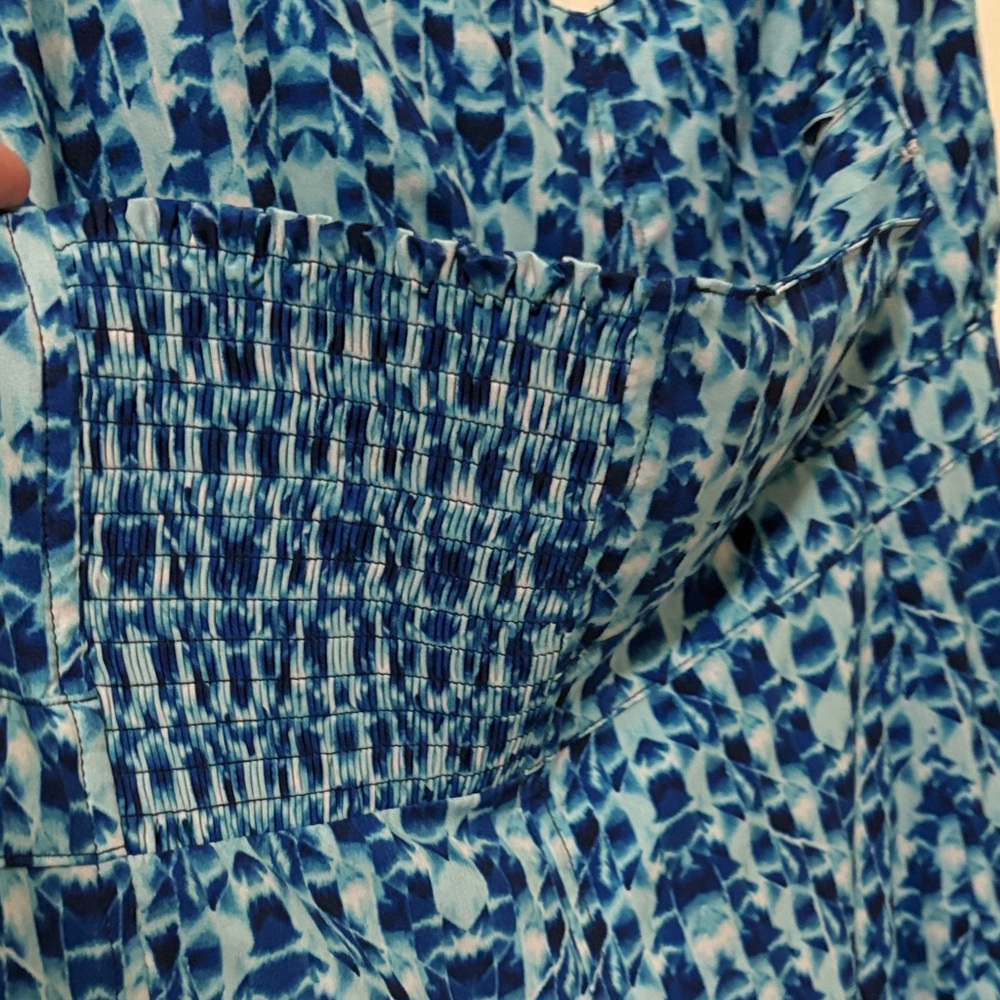 Athleta Blue Patterned Halter Dress - Picture 8 of 9